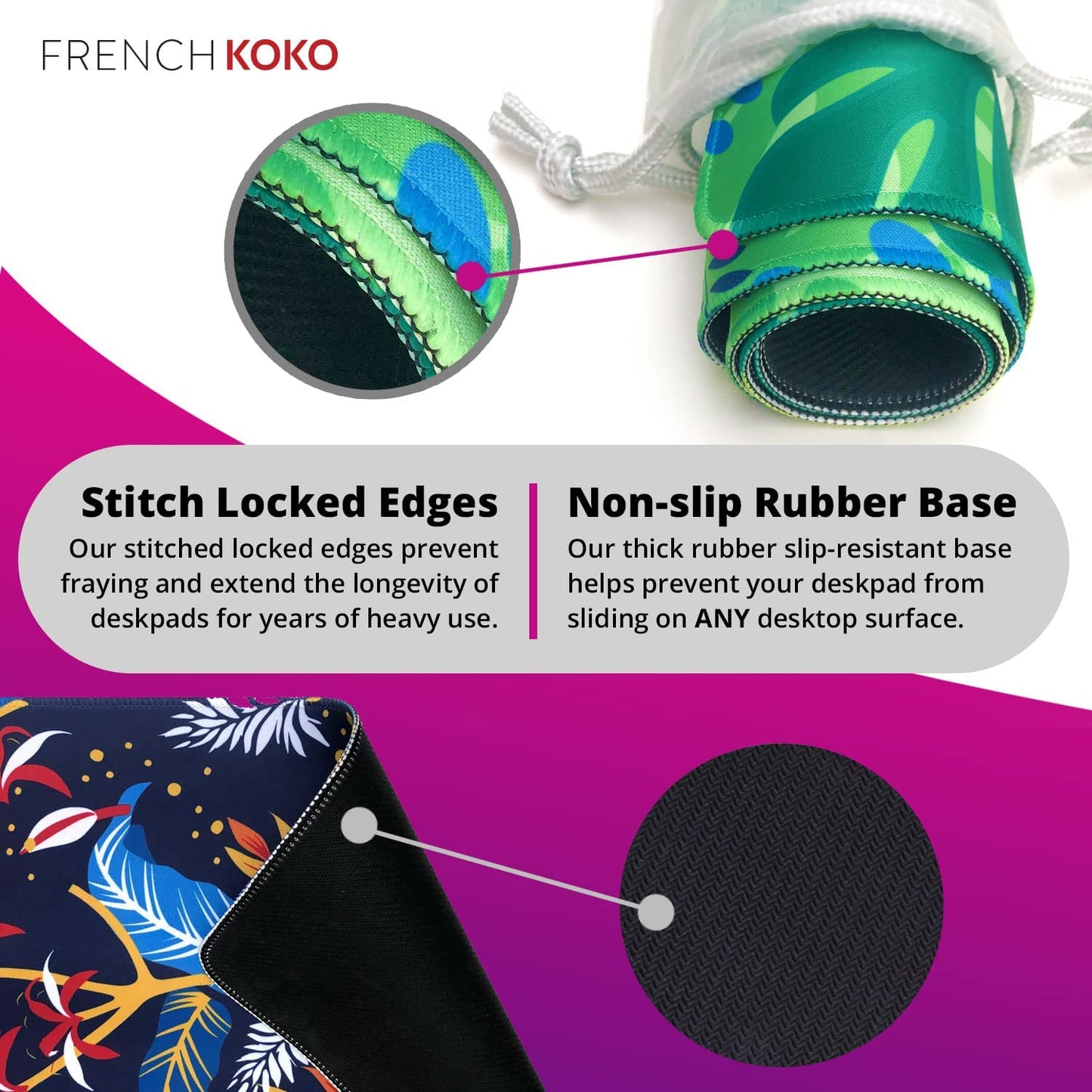 Großes Mauspad, Lange Schreibtischunterlage, Tastaturunterlage, Schreibtischzubehör Für Zuhause, Schule, College, Dekoration, XL, Süßes Marmorblaugrün