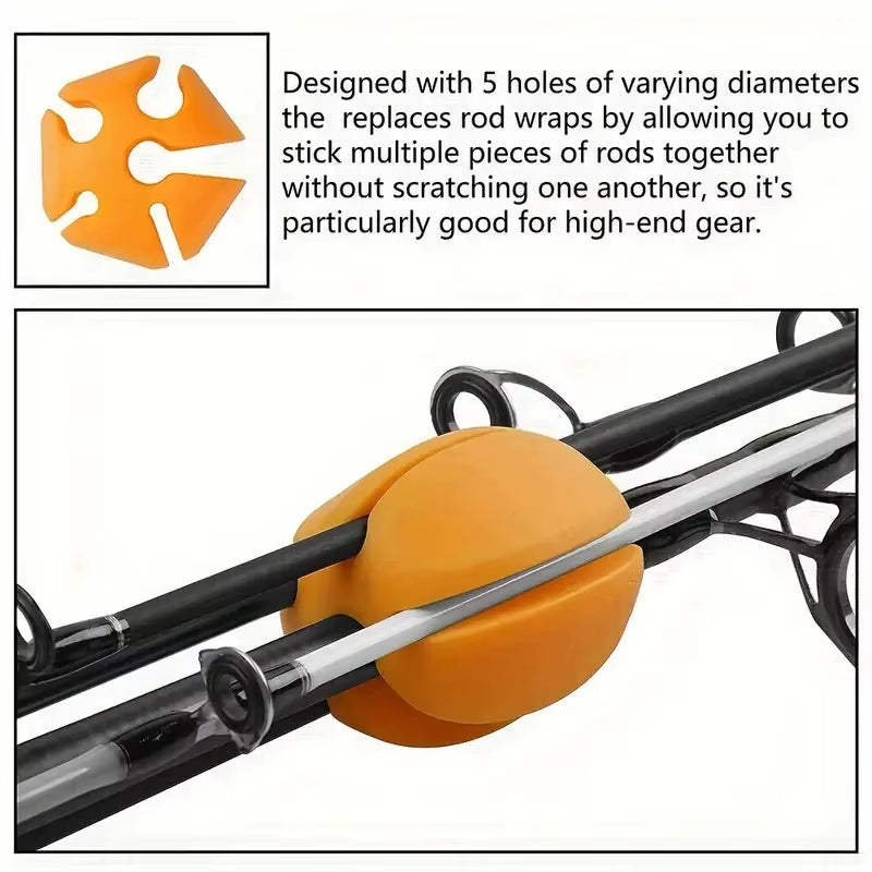 Rod Ball Retaining Clip Rod Holder Protector Storage Device Fishing Equipment Fishing Tools