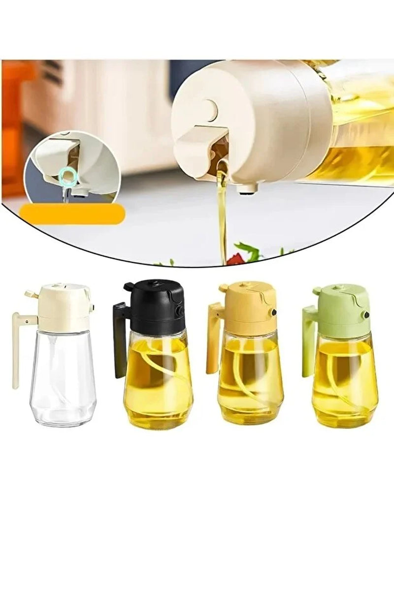 Glass Oil Spray Bottle Airfryer Oil Sprayer Kitchen Organizer and Cooking Oil Dispenser