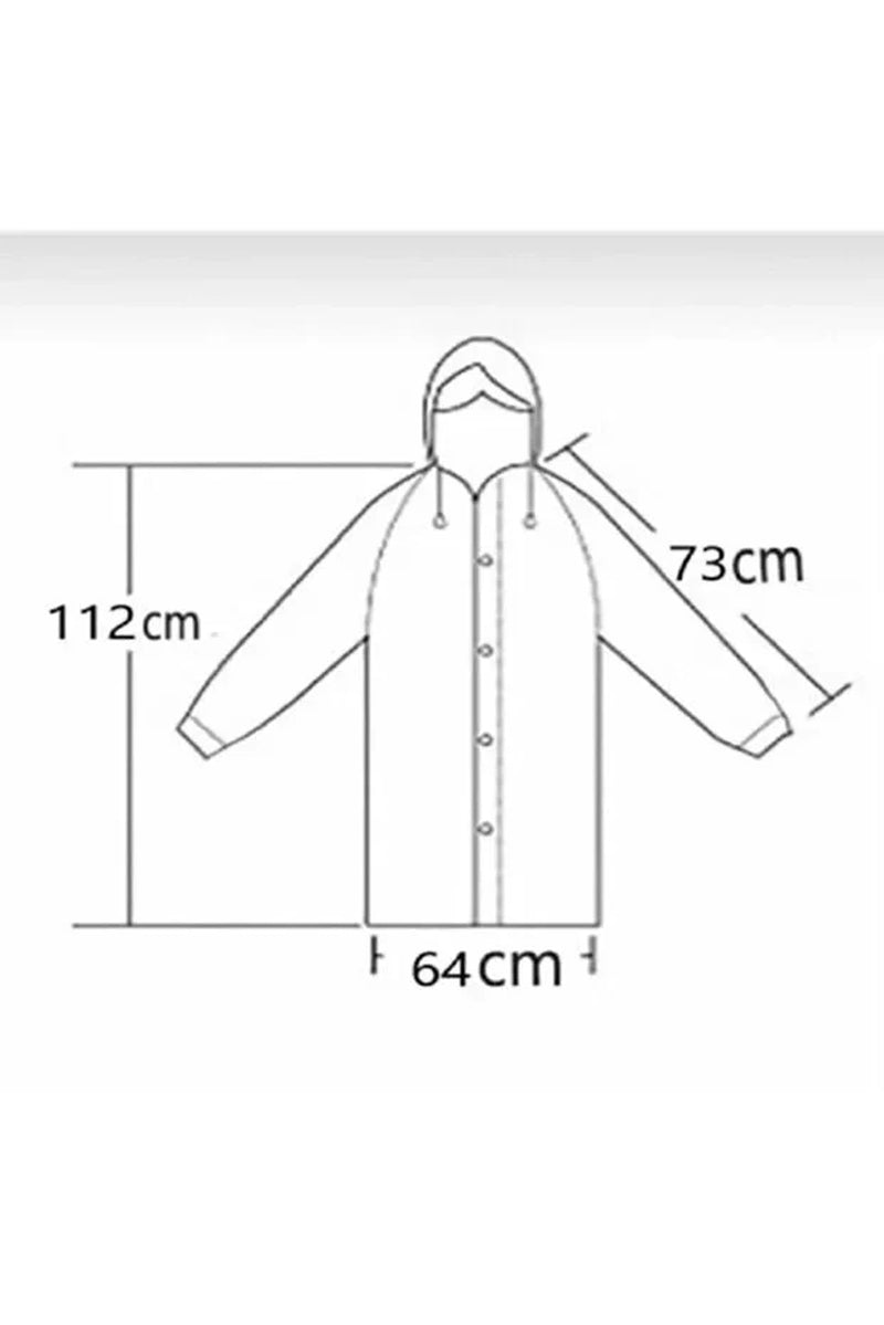 Black Waterproof & Windproof Raincoat