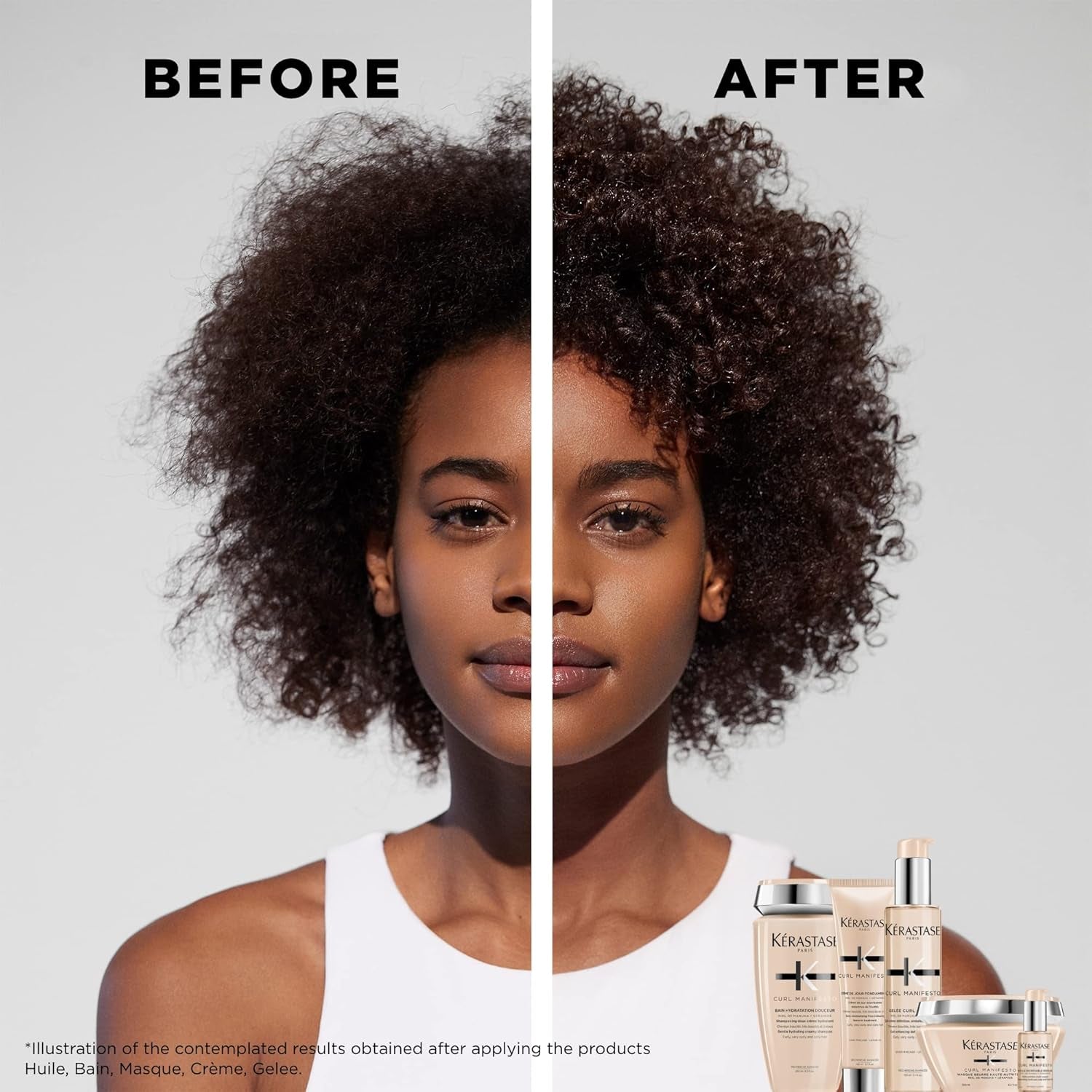 Kérastase | Haarmaske Für Krauses Und Lockiges Haar, Gegen Haarbruch Und Frizz, Masque Beurre Haute Nutrition, Curl Manifesto, 200 Ml