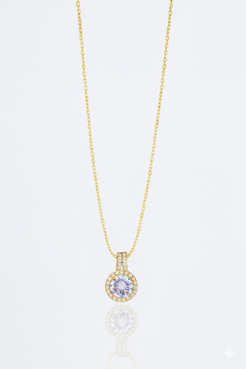 Stainless Steel Baguette Necklace for Women